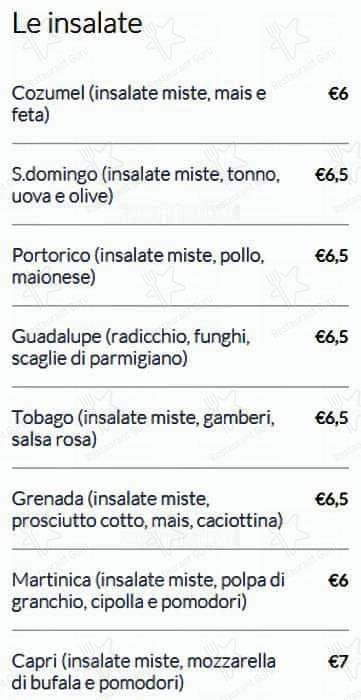 Menu de Il Focolare