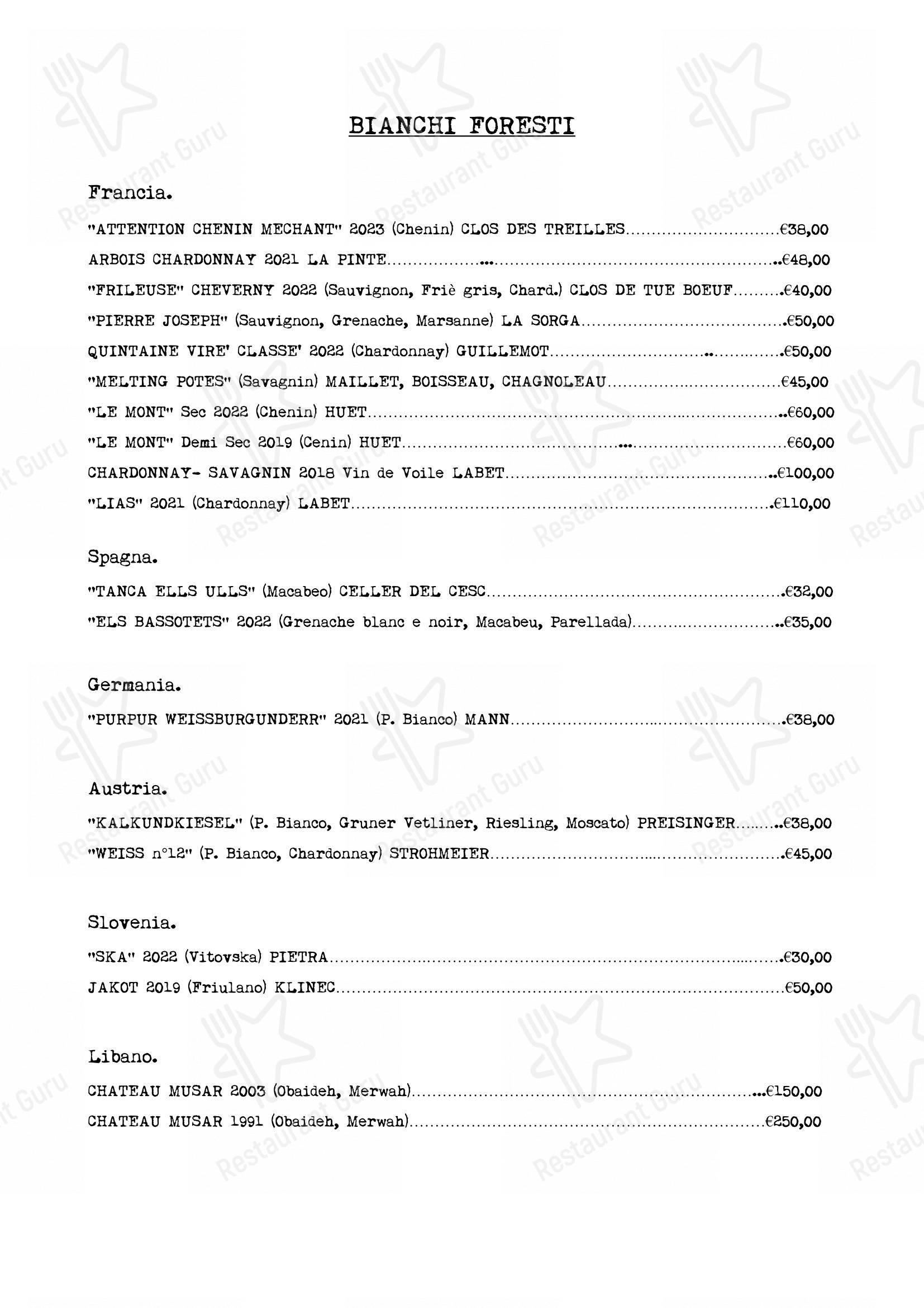 Il Michelaccio in Genova - Menu