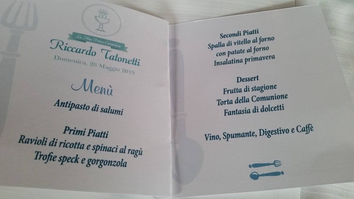 Menu di Il Rifugio Di Diana 