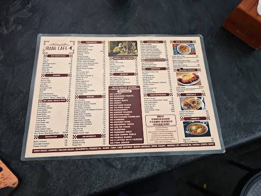 Irani Cafe - Kalyani Nagar menu