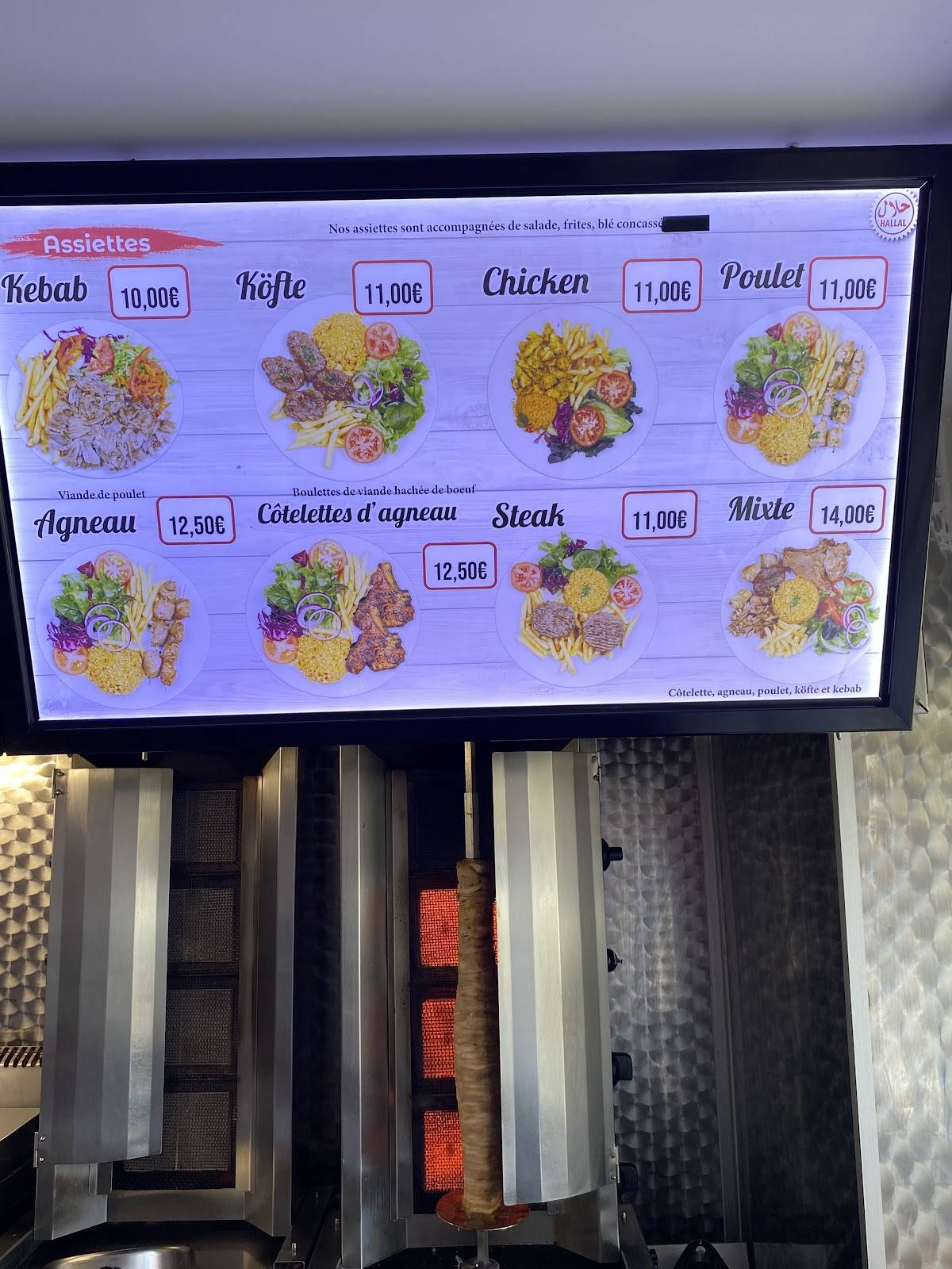 Menu de Istanbul