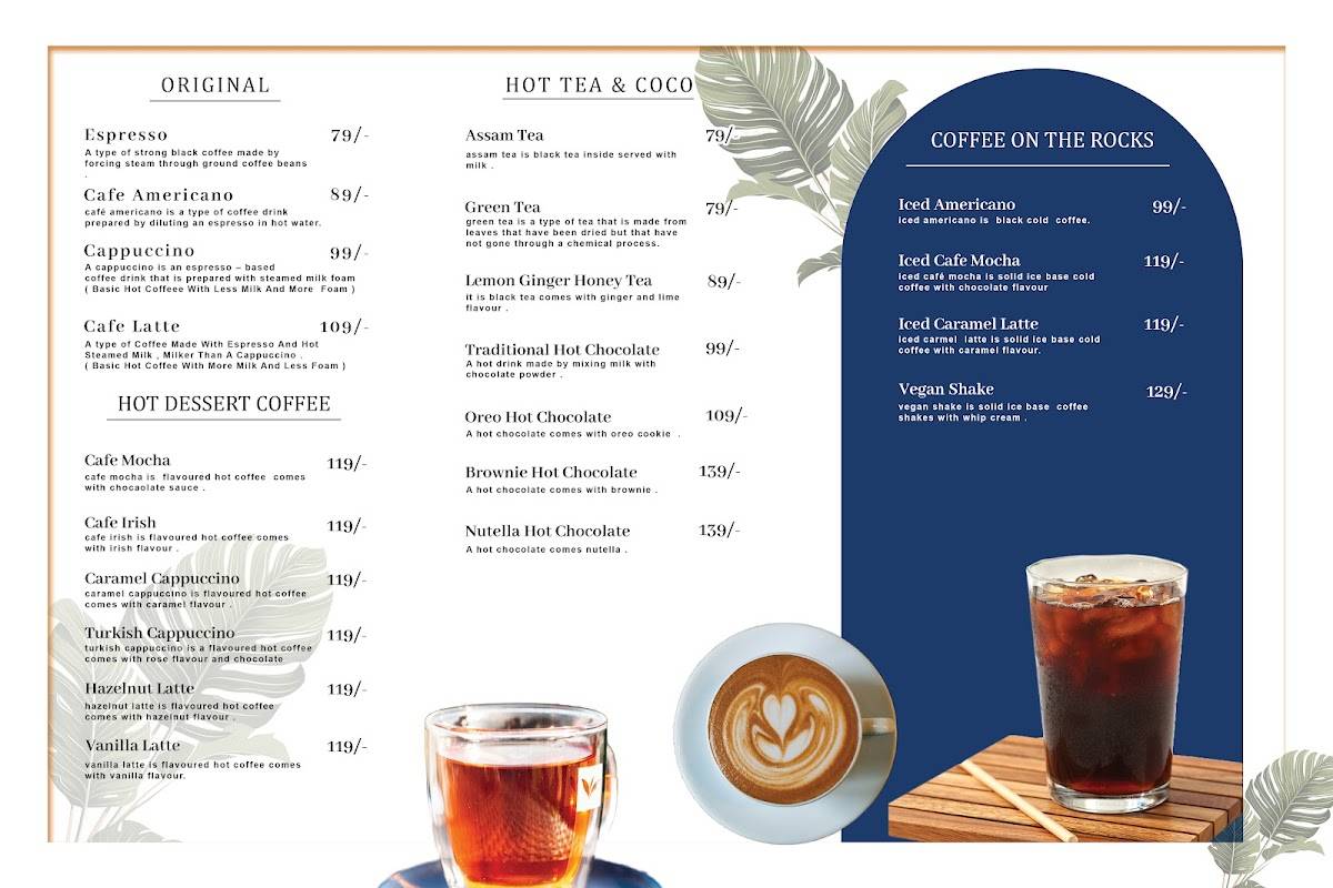 It’s Street Coffee menu