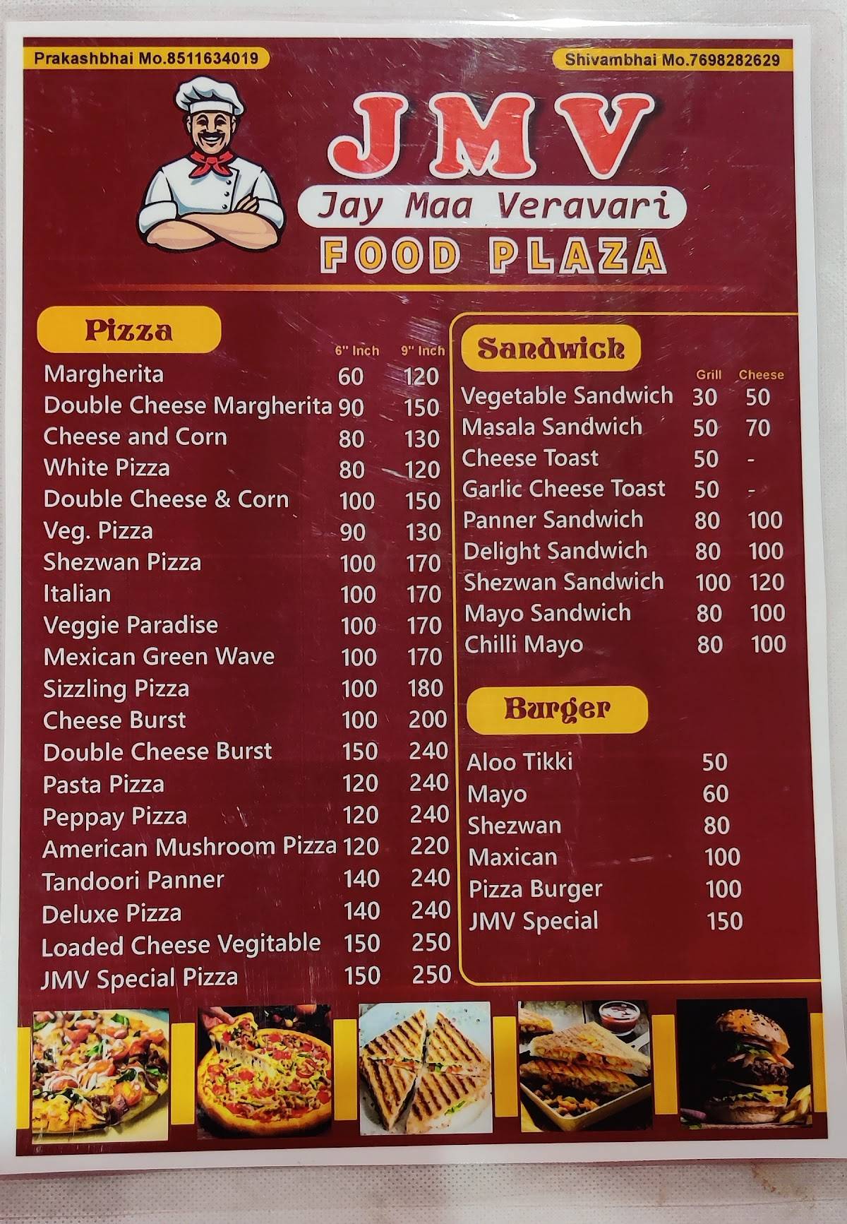 JMV FOOD PLAZA menu