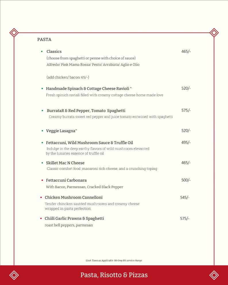 Café Bae menu