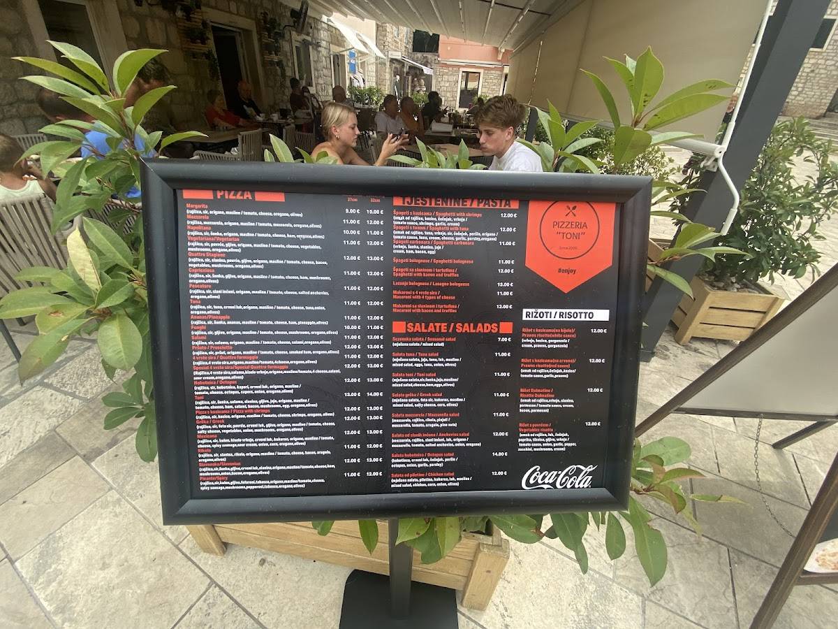 Menu di Pizzeria Toni 