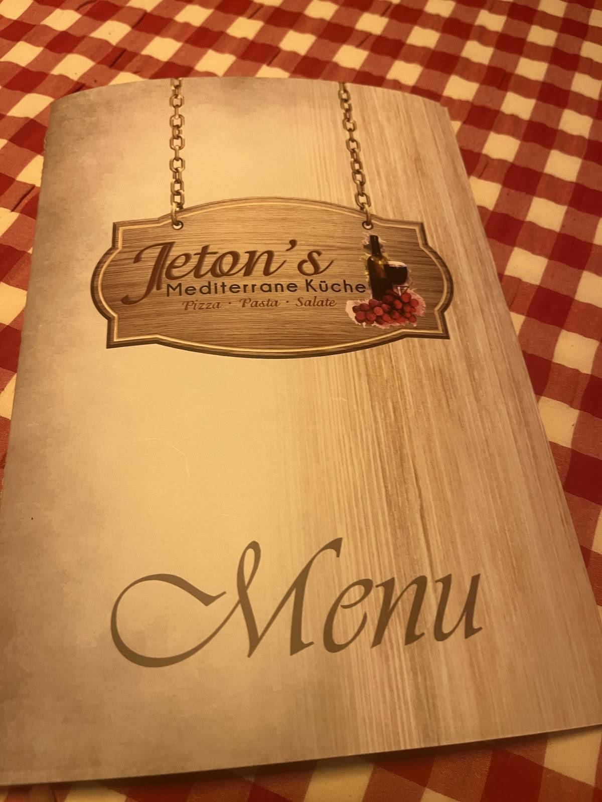 Menu de Jeton's Ristorantino