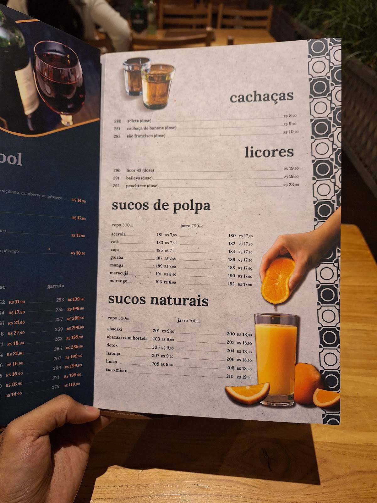 Jotaká cozinha + bar - Taguatinga cardápio