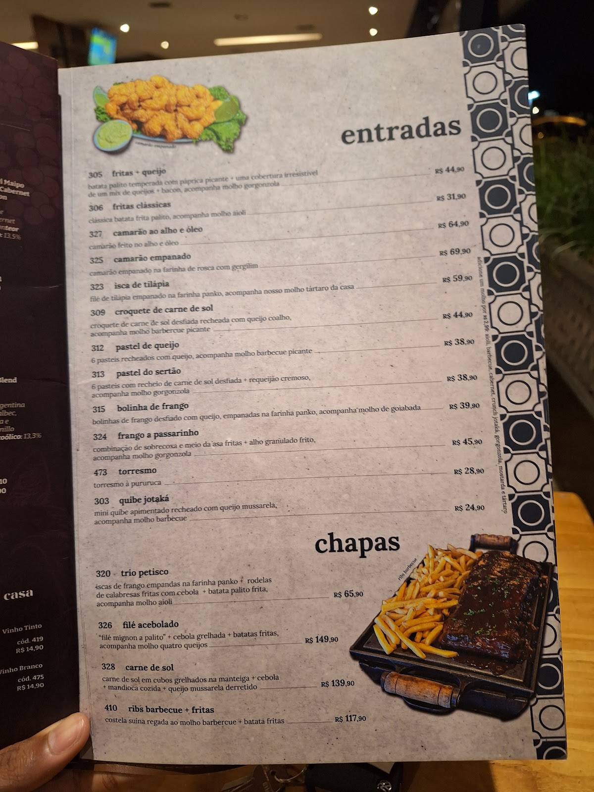Jotaká cozinha + bar - Taguatinga cardápio