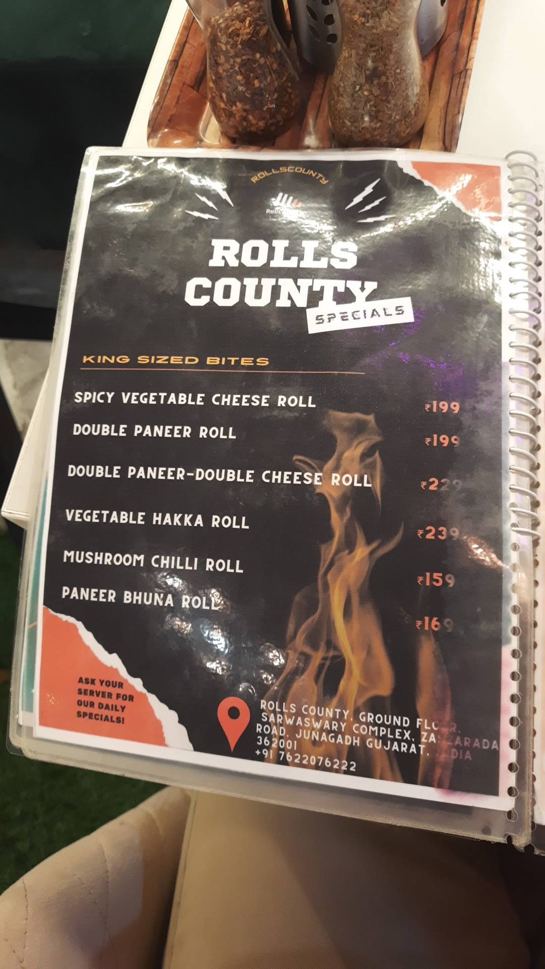 ZOCA Café menu
