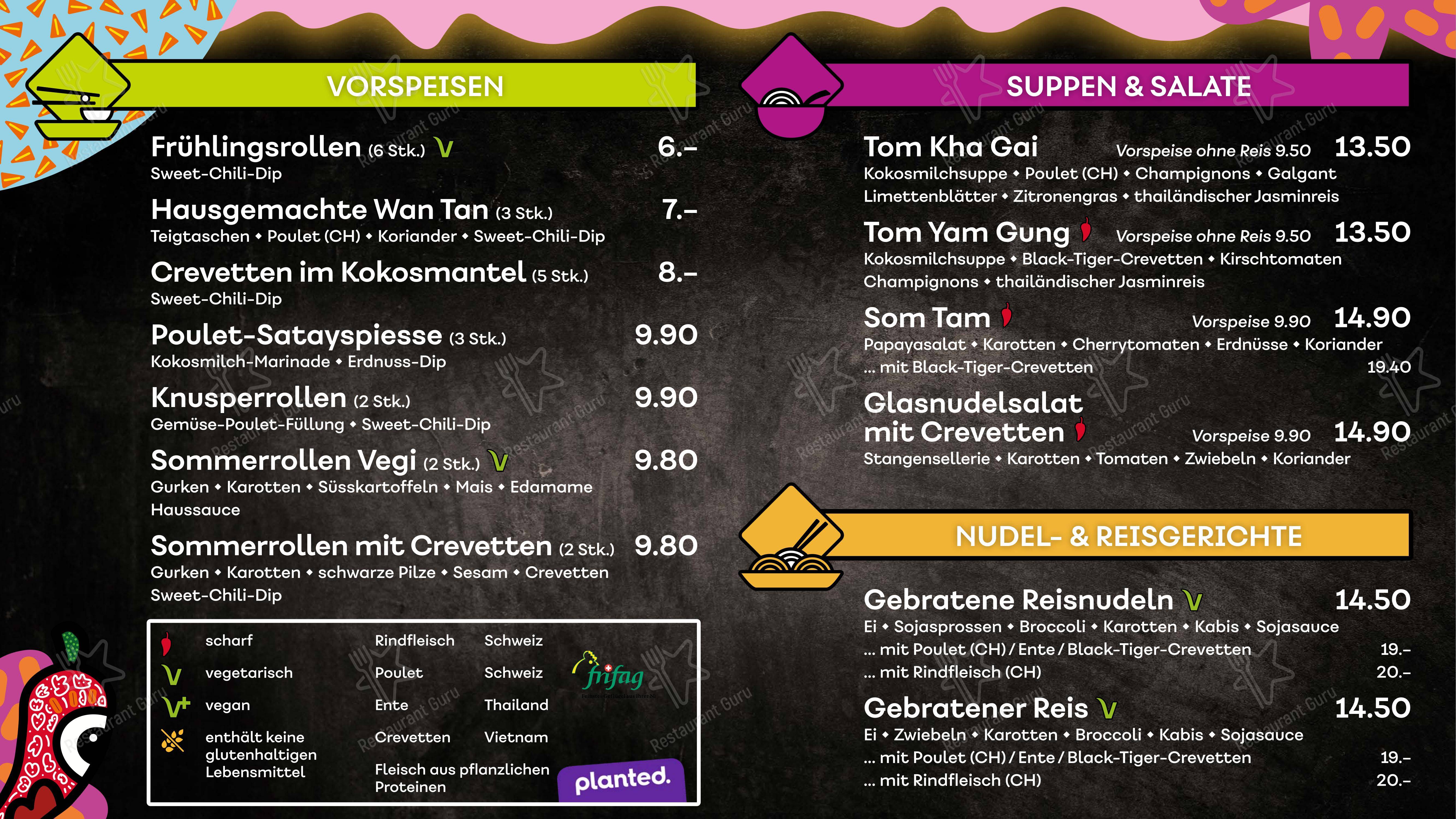 KAIMUG Migros-City in Zurigo - Menu