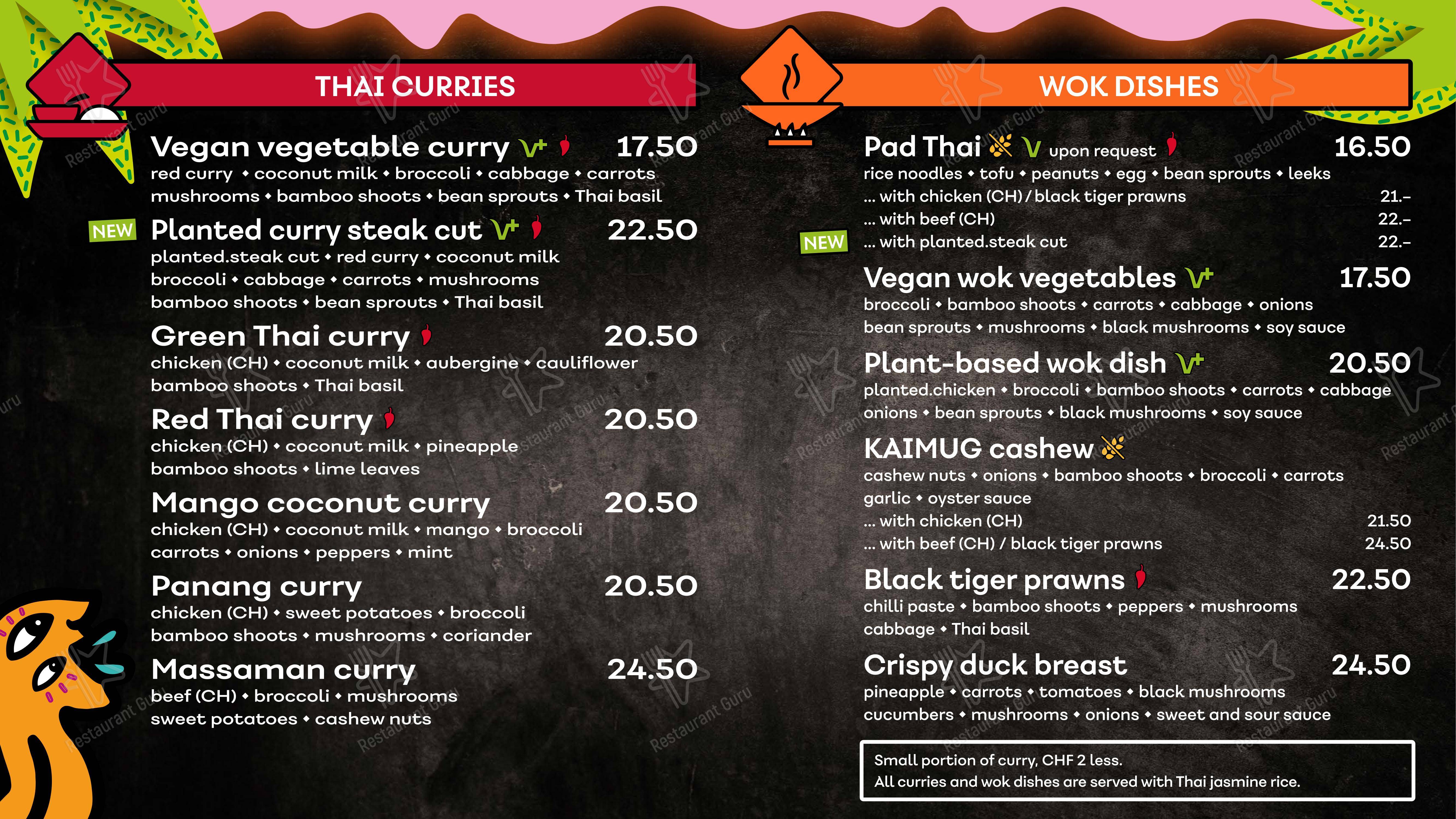 Menu per KAIMUG Migros-City in Zurigo