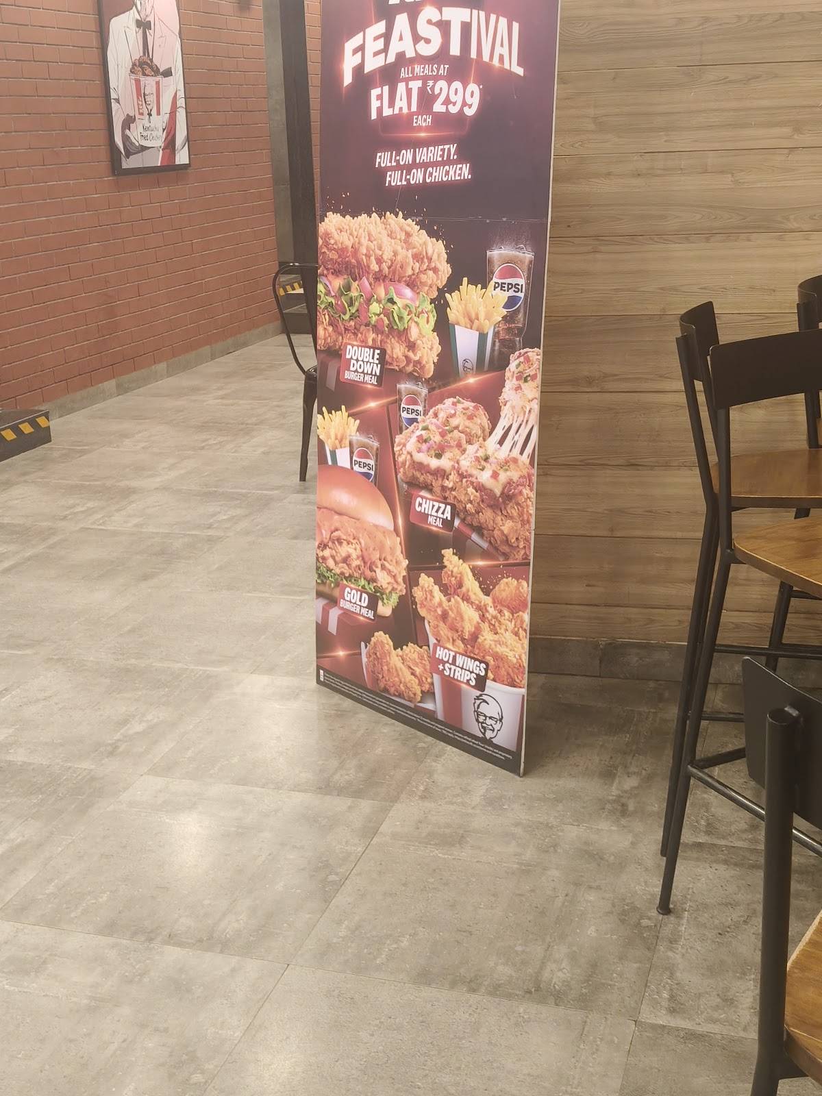 KFC menu