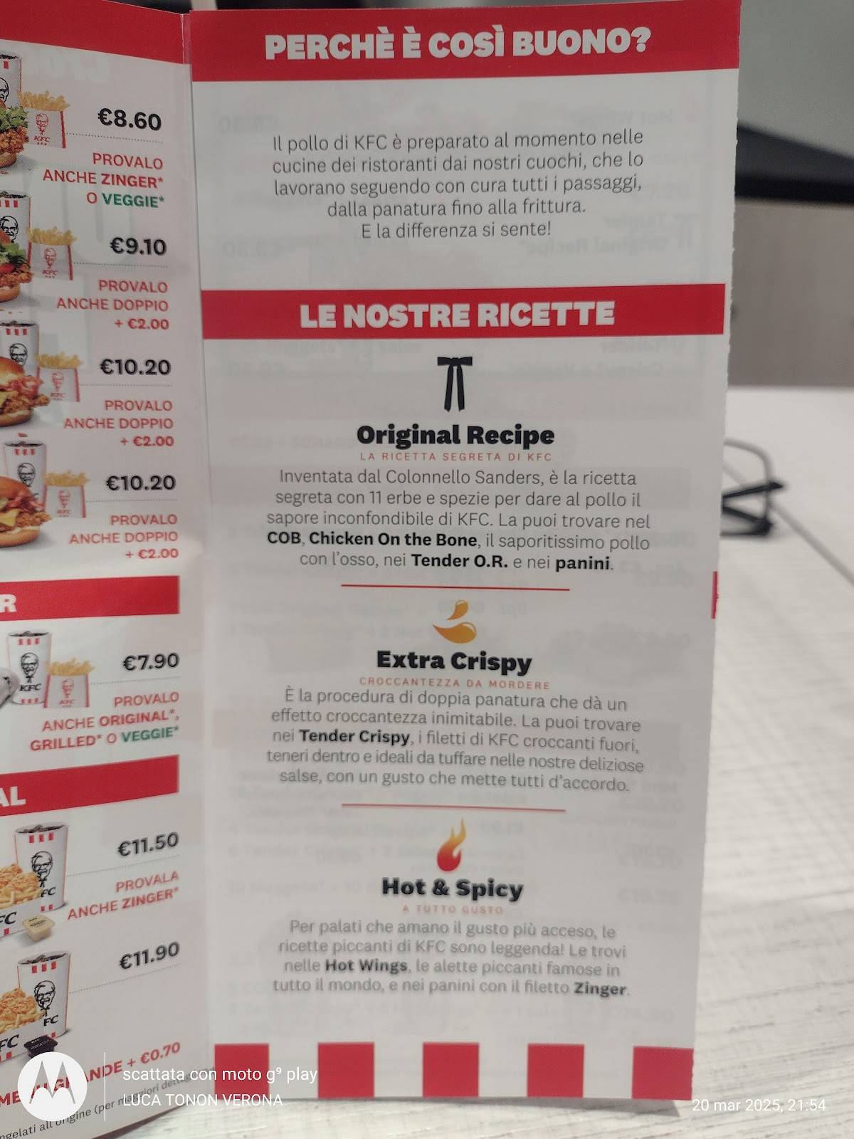 Menu di KFC 