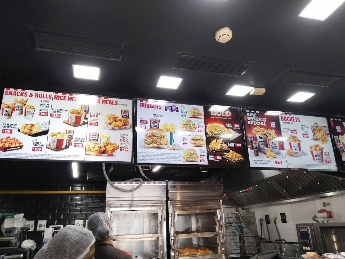 KFC menu