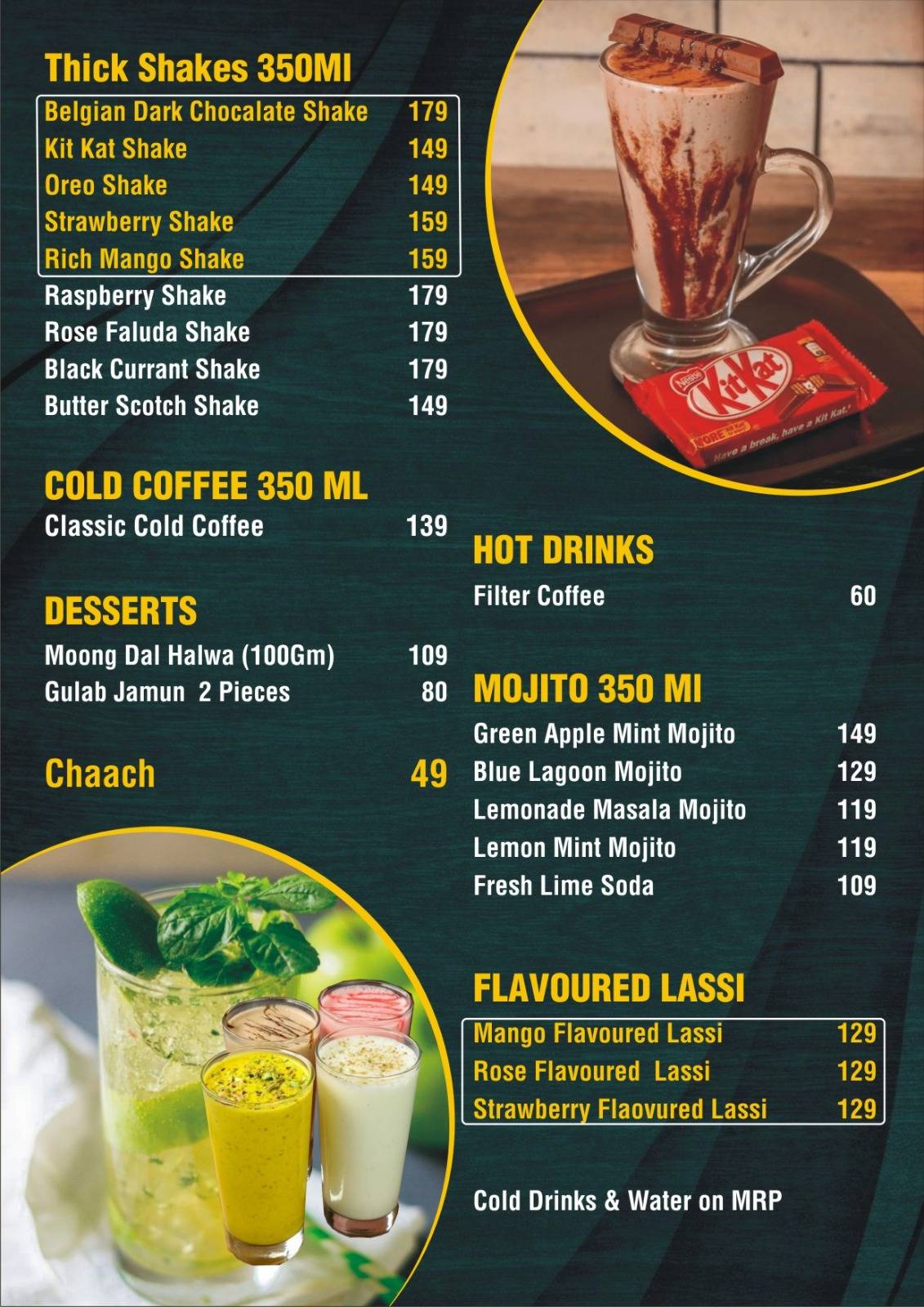 Kake Da Kulcha menu