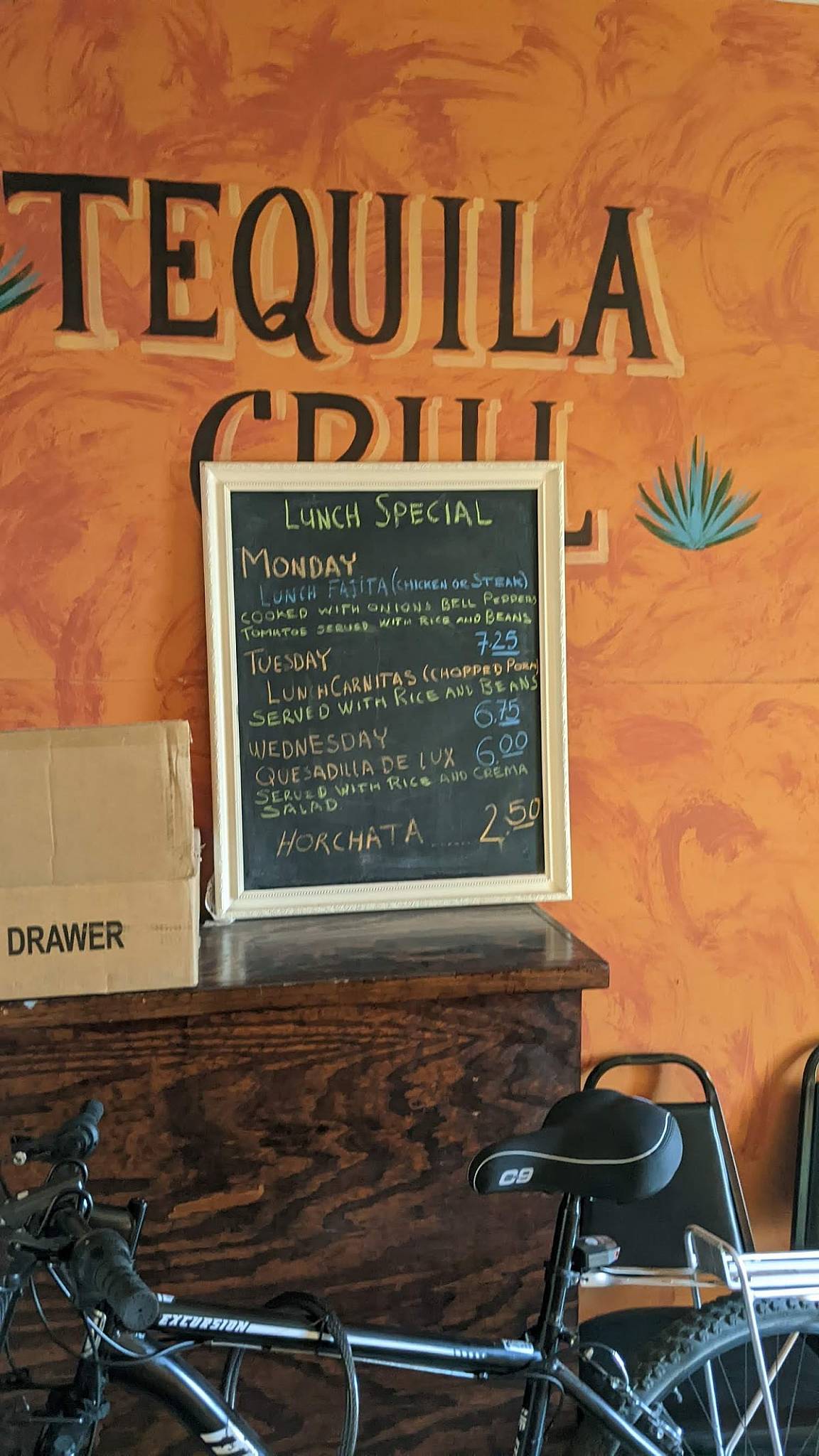 Menu at Tequila Grill Kalona restaurant, Kalona