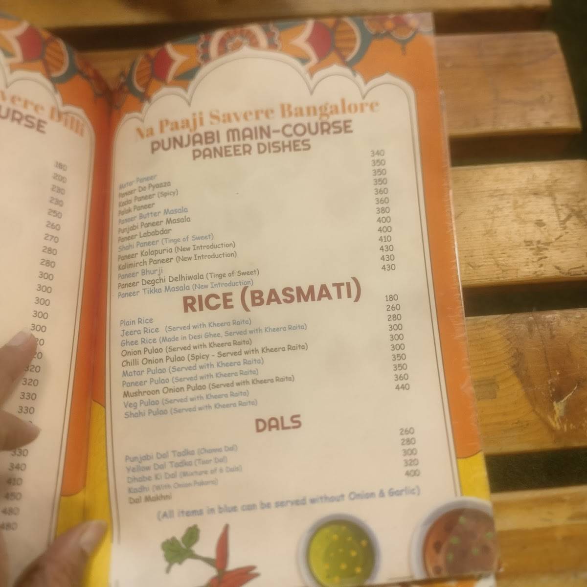 Kapoor's Cafe - HSR Branch menu