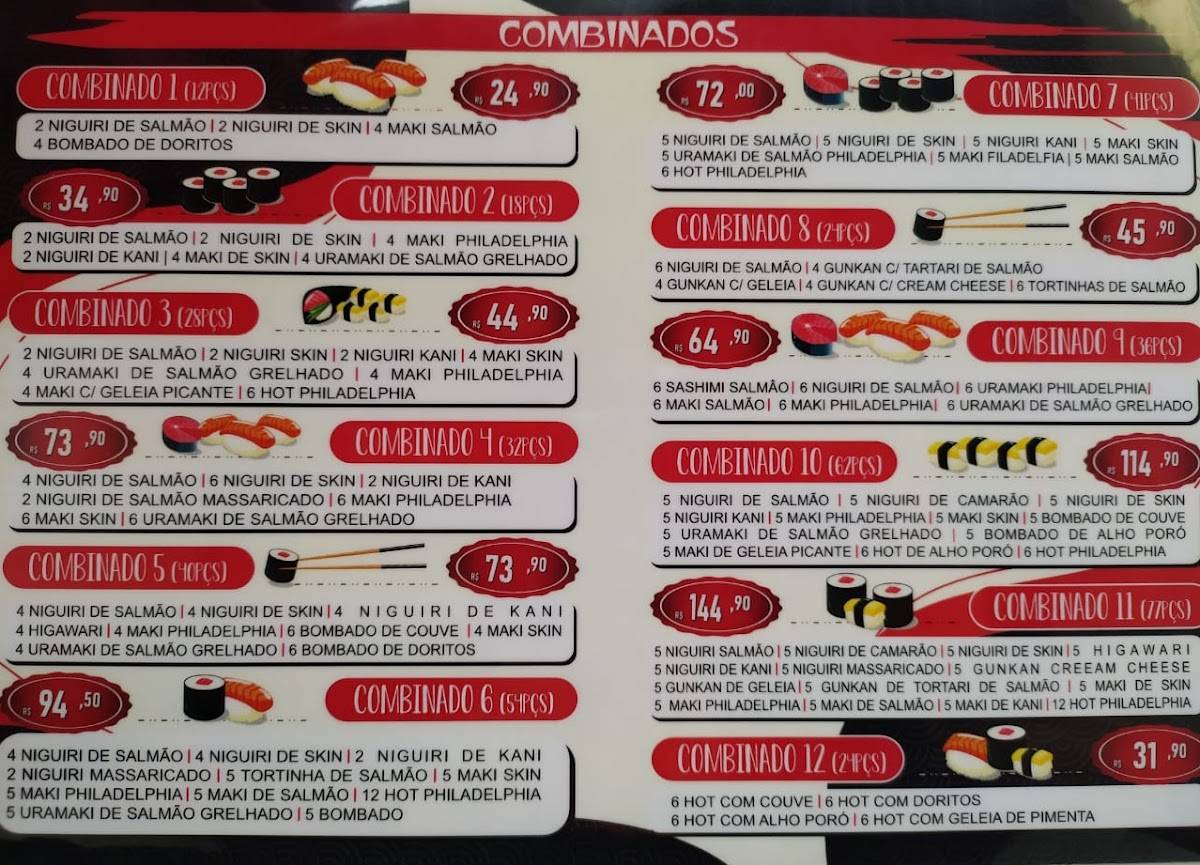 Katsuo sushi cardápio