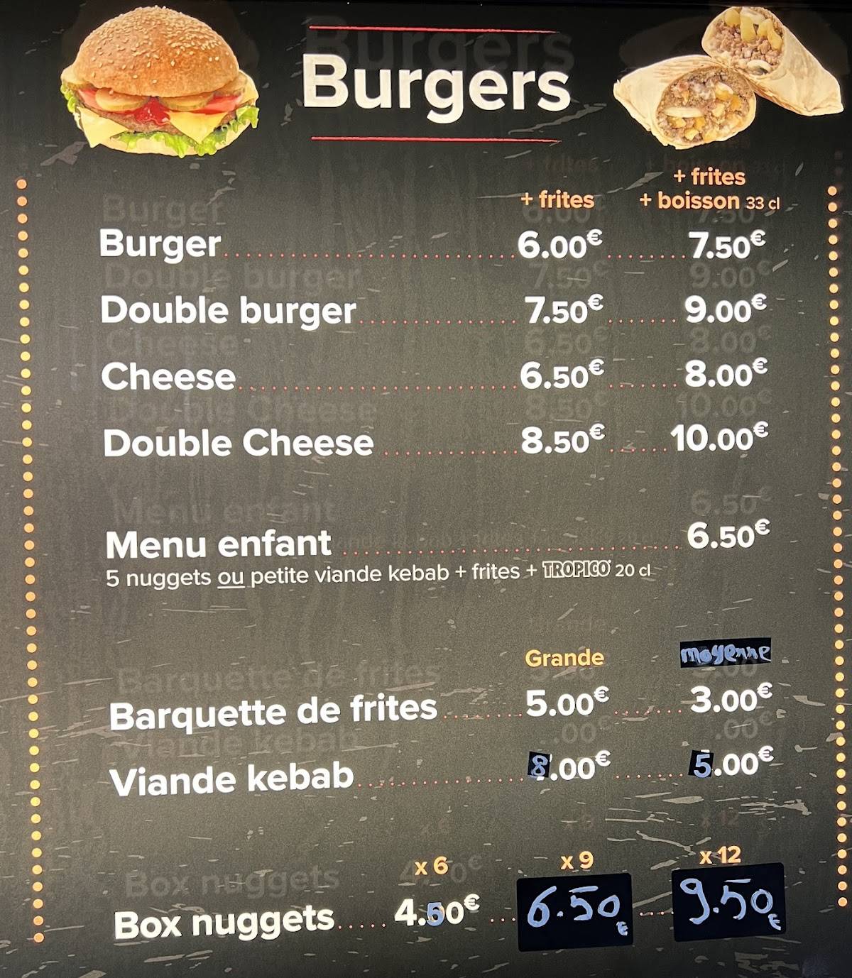 Menu de Kebab Istanbul