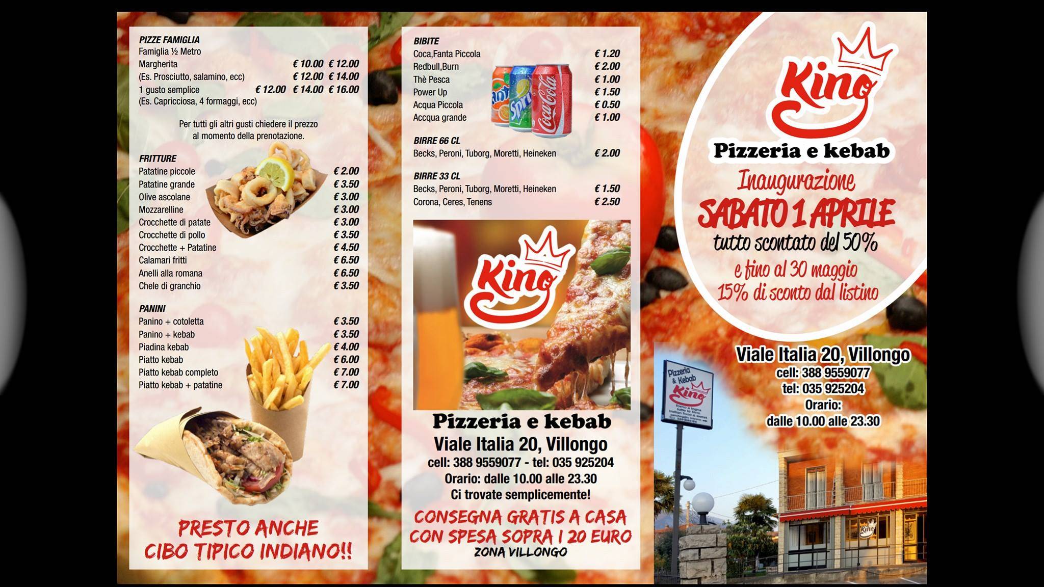 Menu di King Pizzeria 