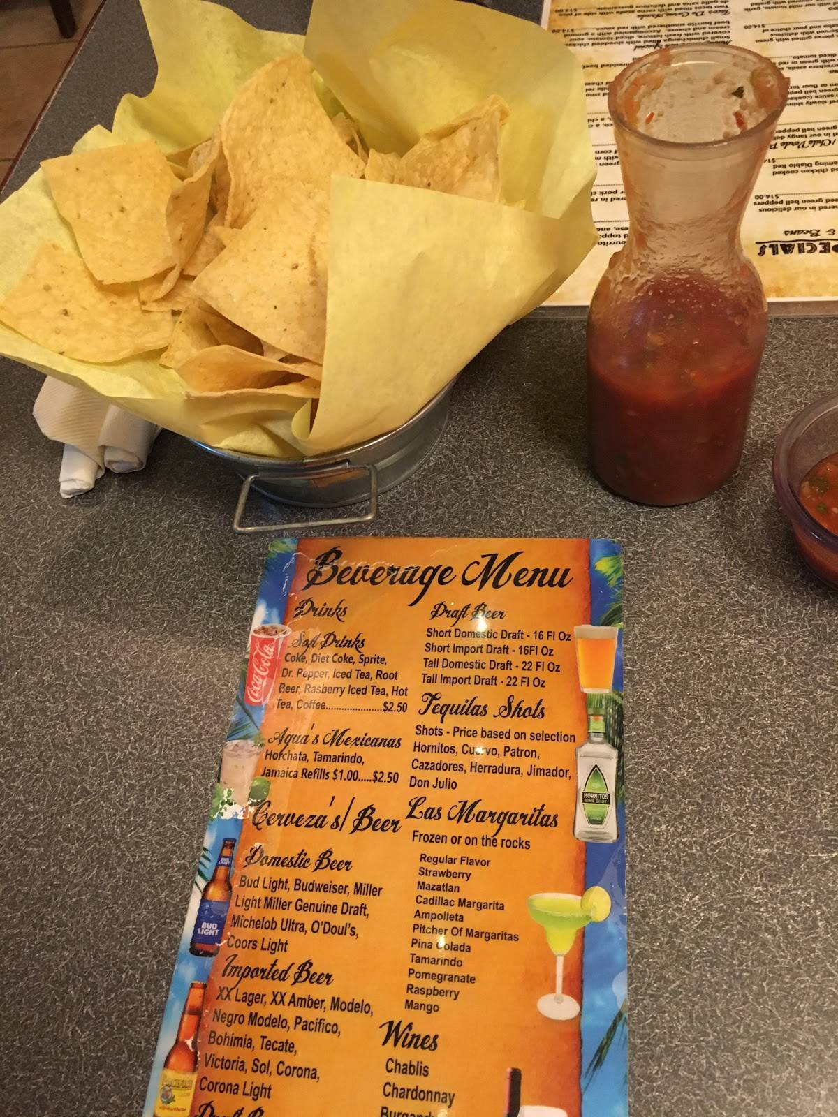 Menu at Oyster's Mexican & Seafood restaurant, Kingman