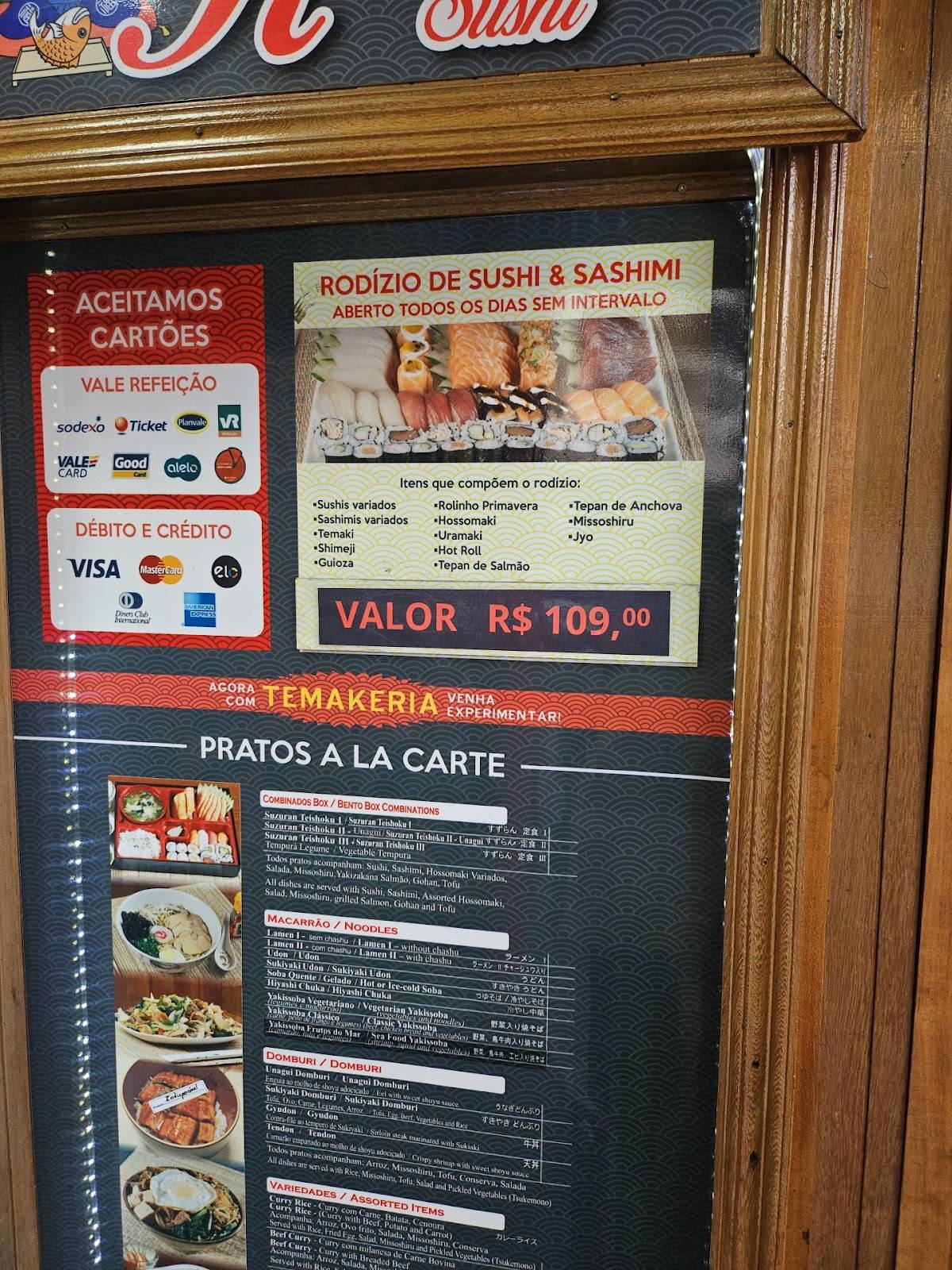 Kisetsu Sushi cardápio