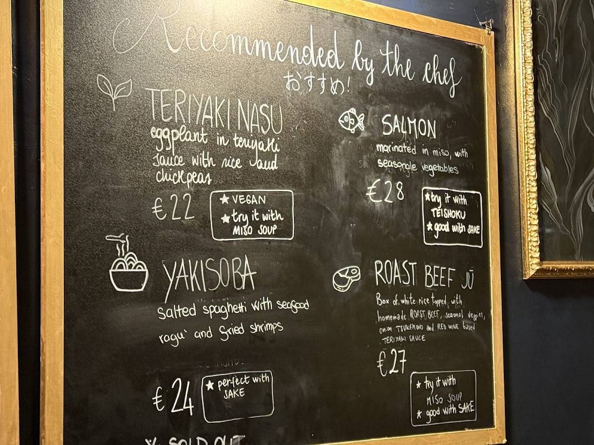 Menu di Koenji 