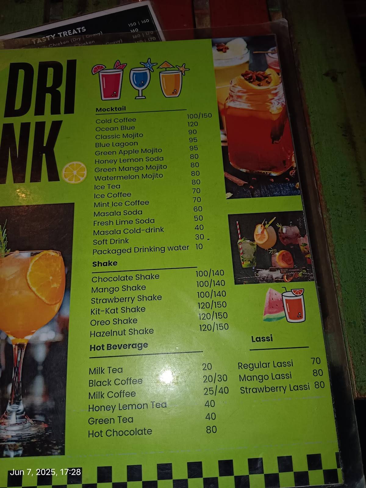 Cafe Bari menu