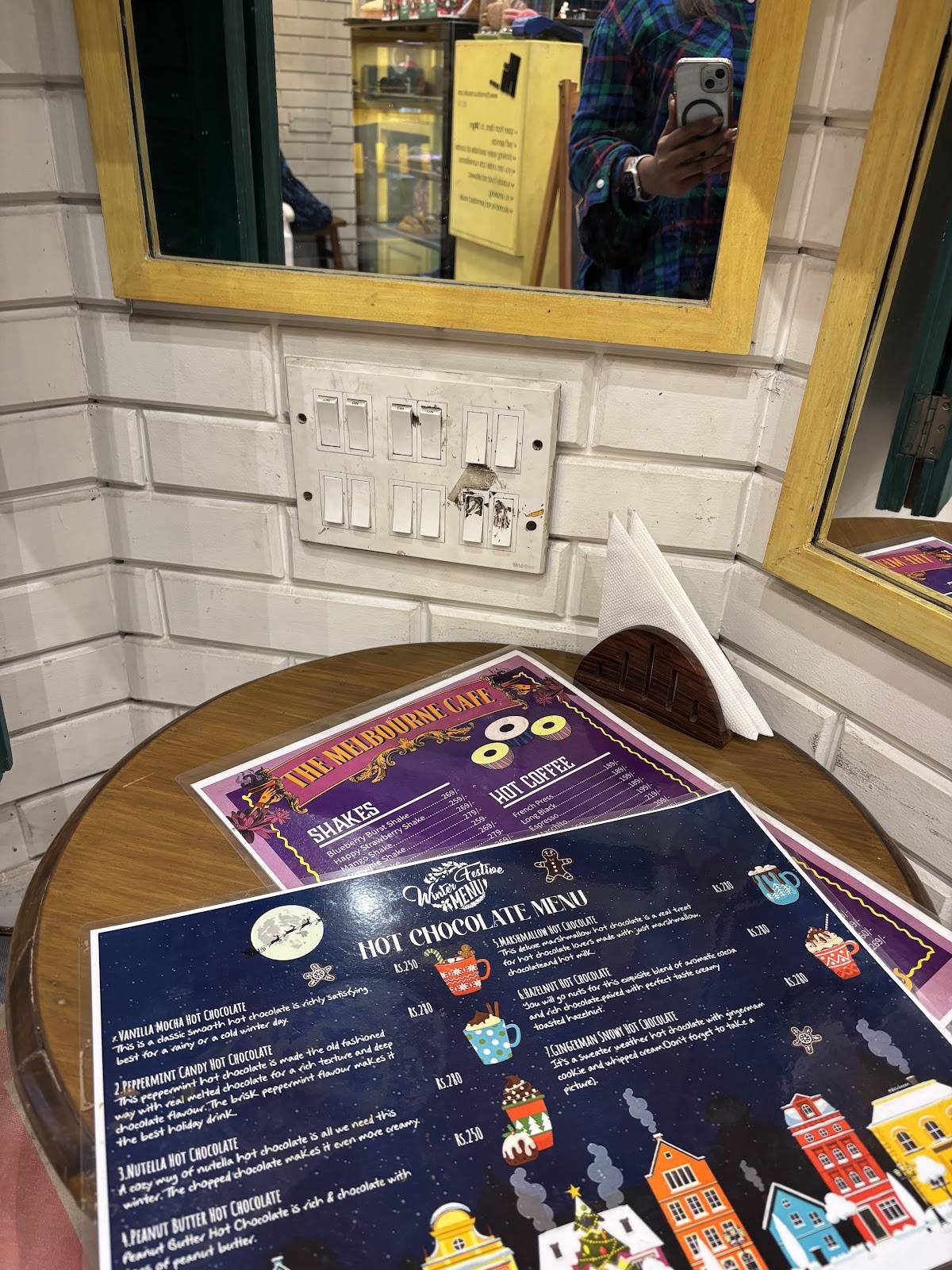 The Melbourne Cafe menu