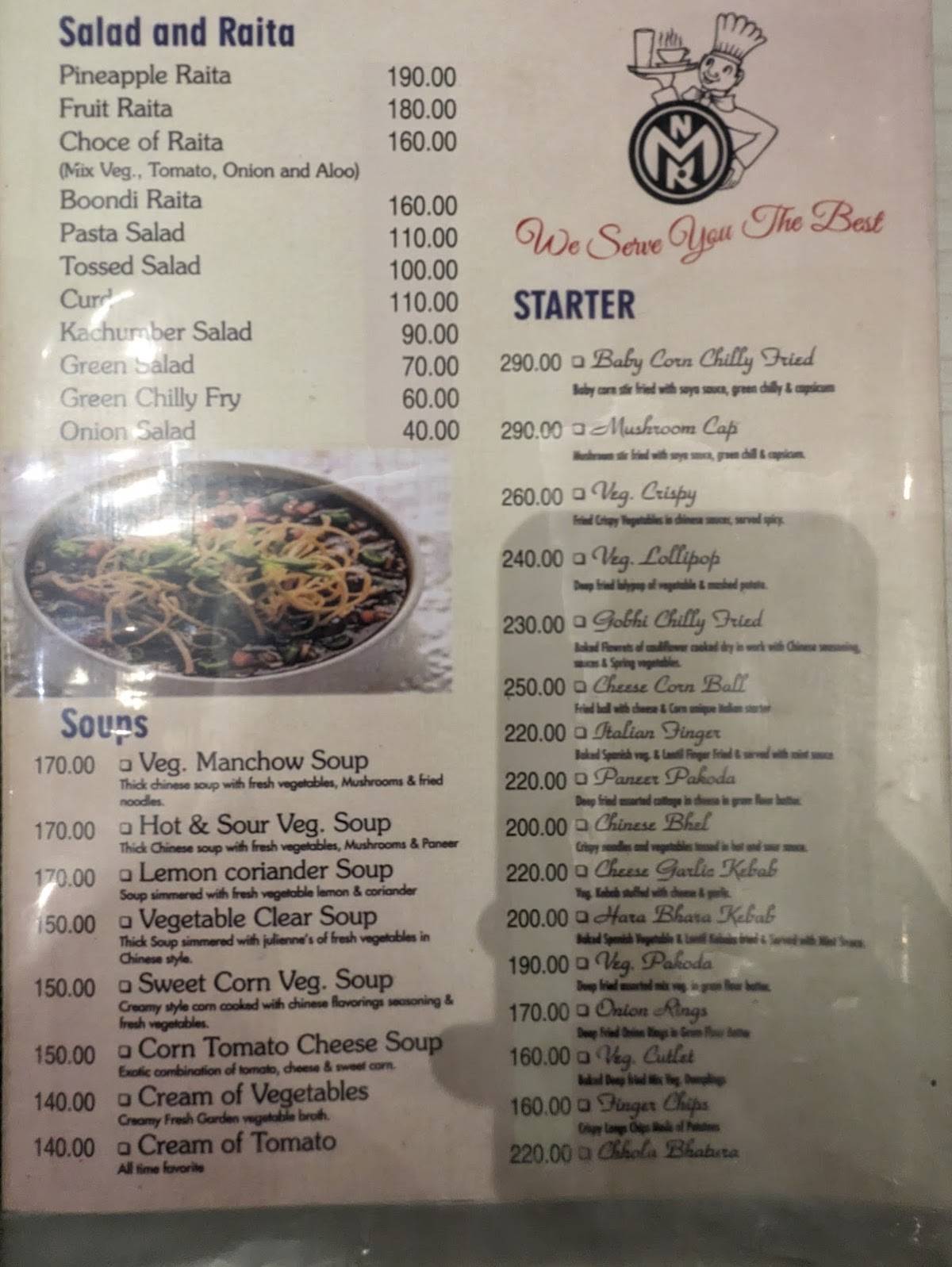 New Maheshwari Restaurant menu