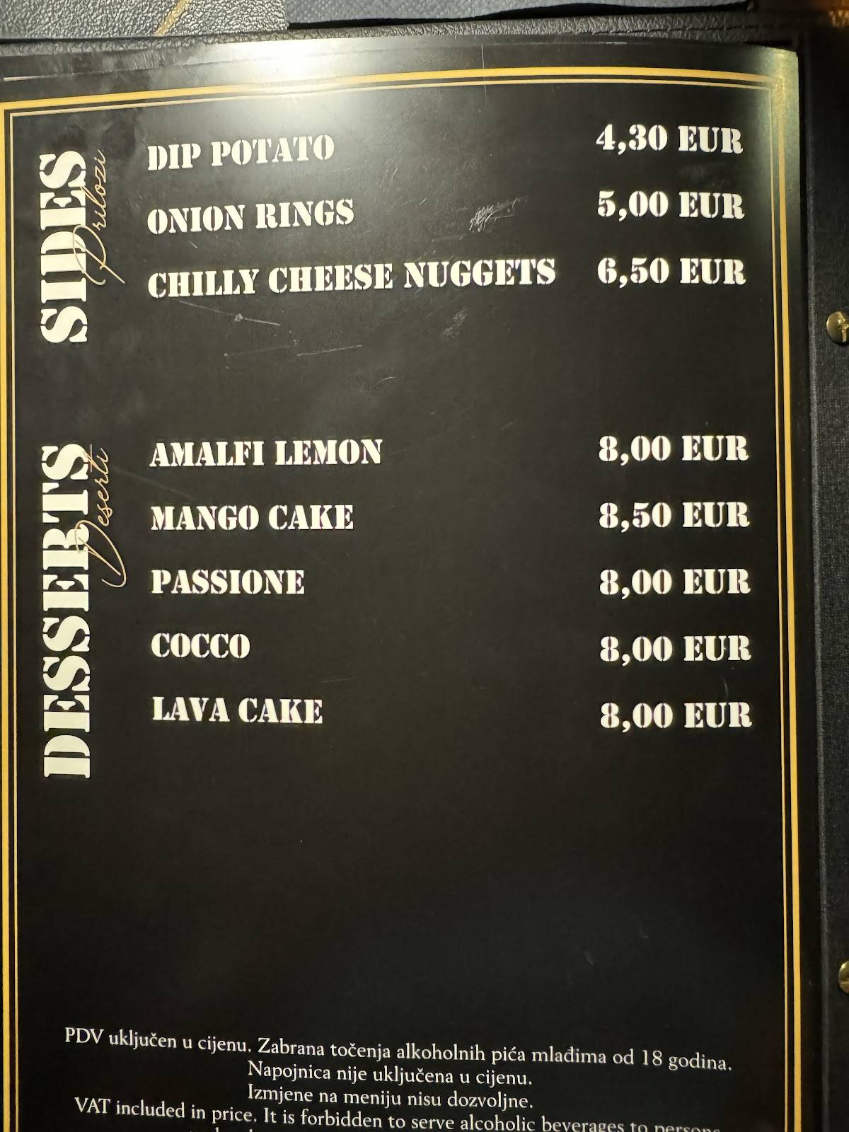 Menu di Kraken Bar Vir 