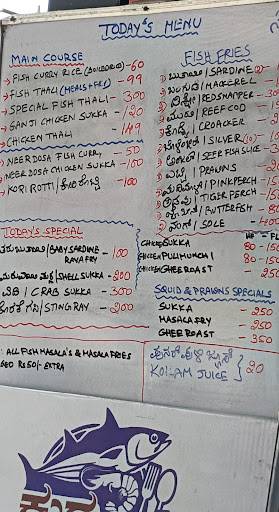 Kudla the Fish fries menu