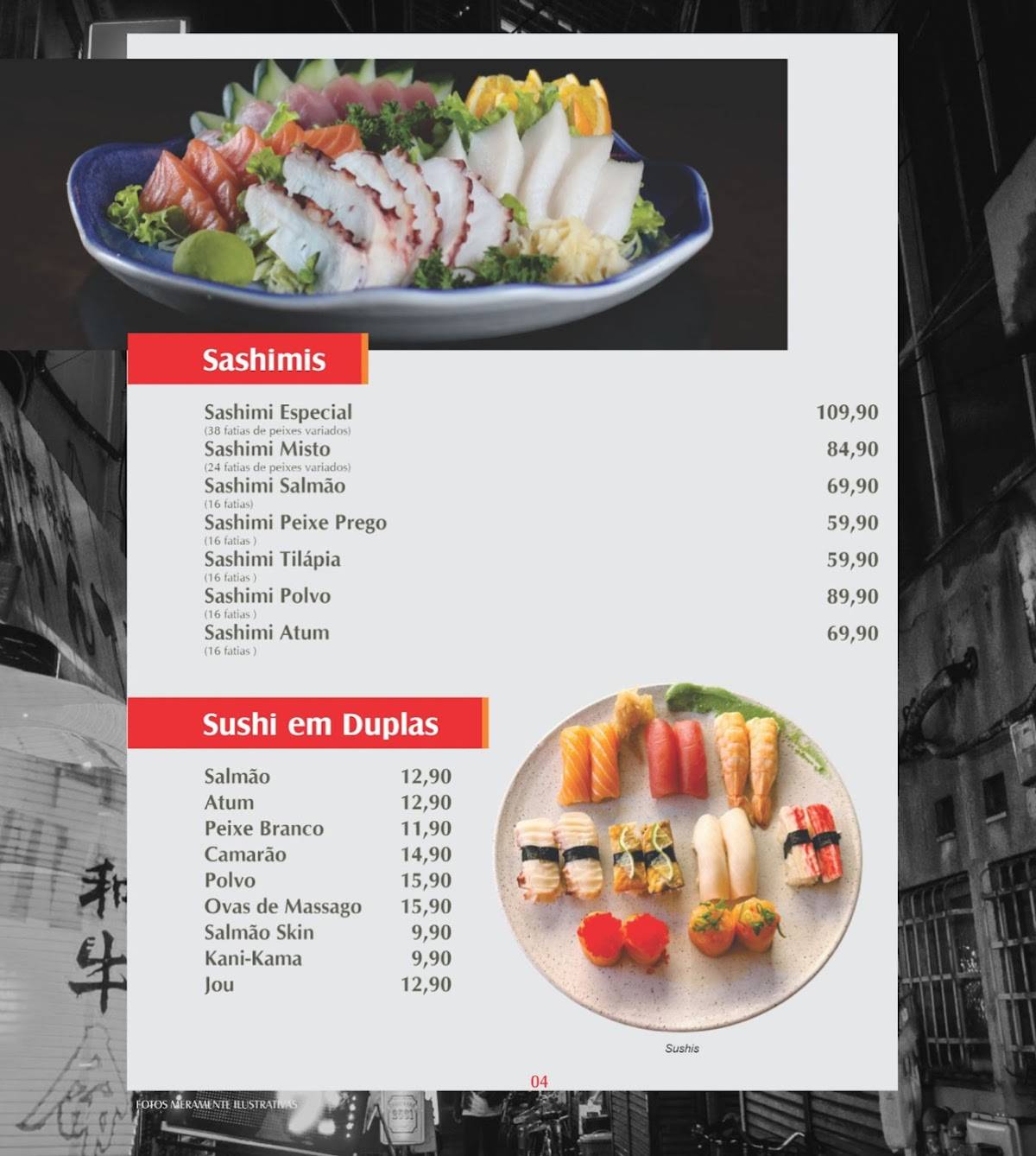 Kzen Sushi cardápio