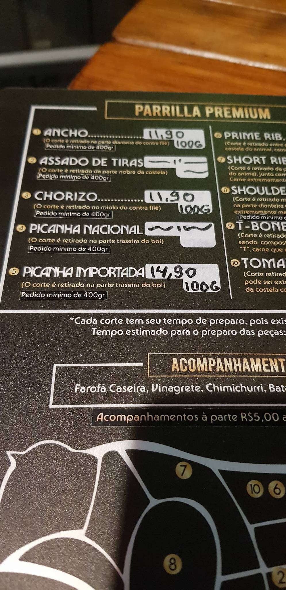 LIKE BAR CONTAGEM cardápio