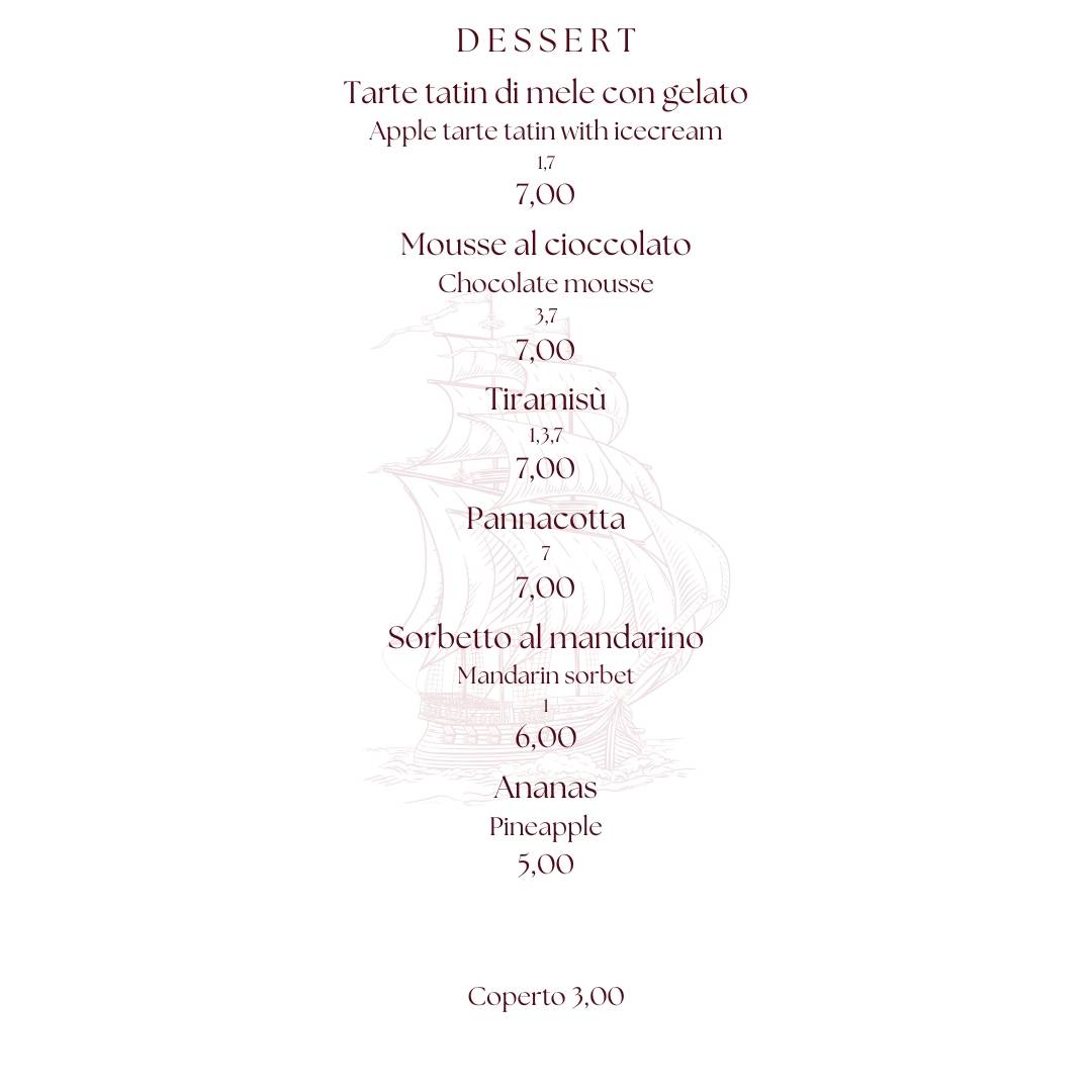 Menu di La Camogliese 