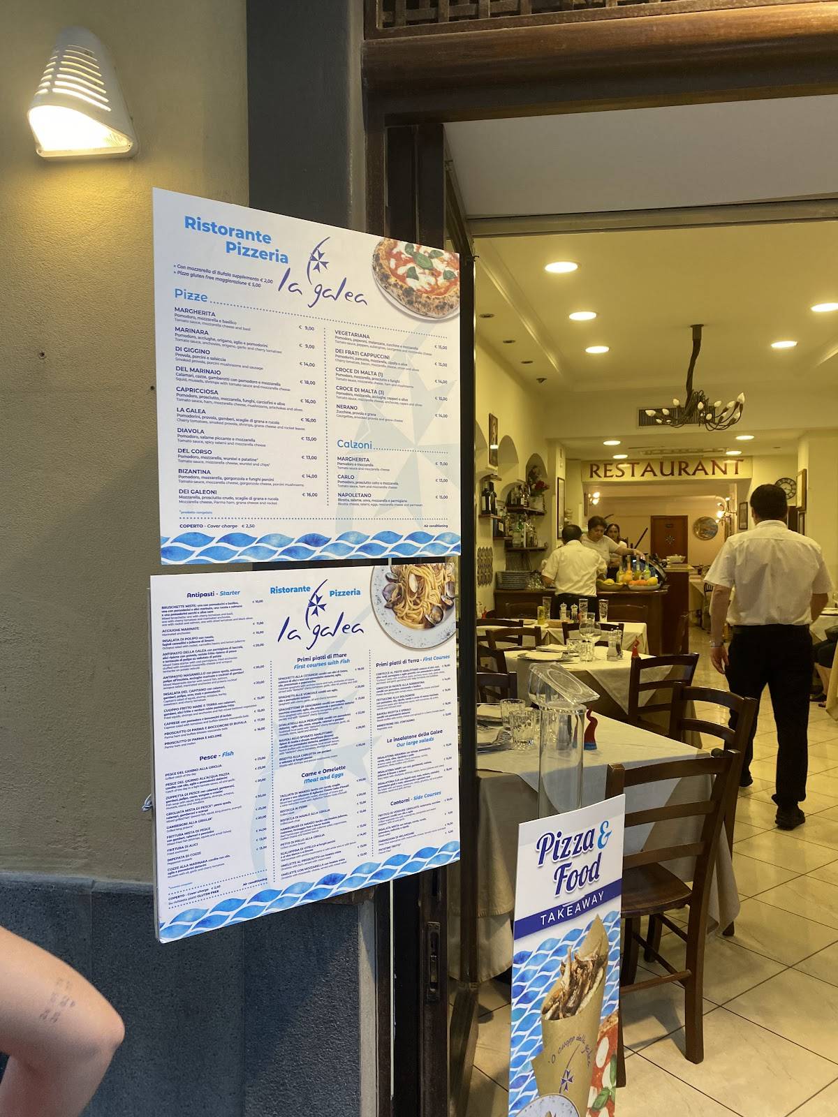 Menu di La Galea 