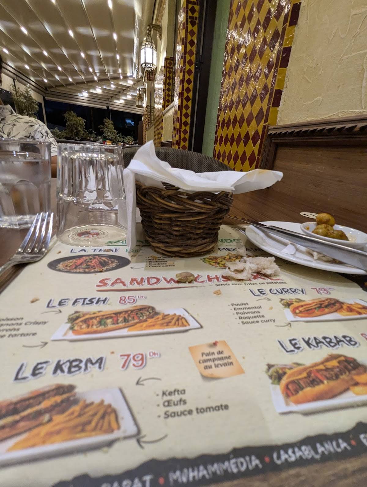 Menu de La Grillardière