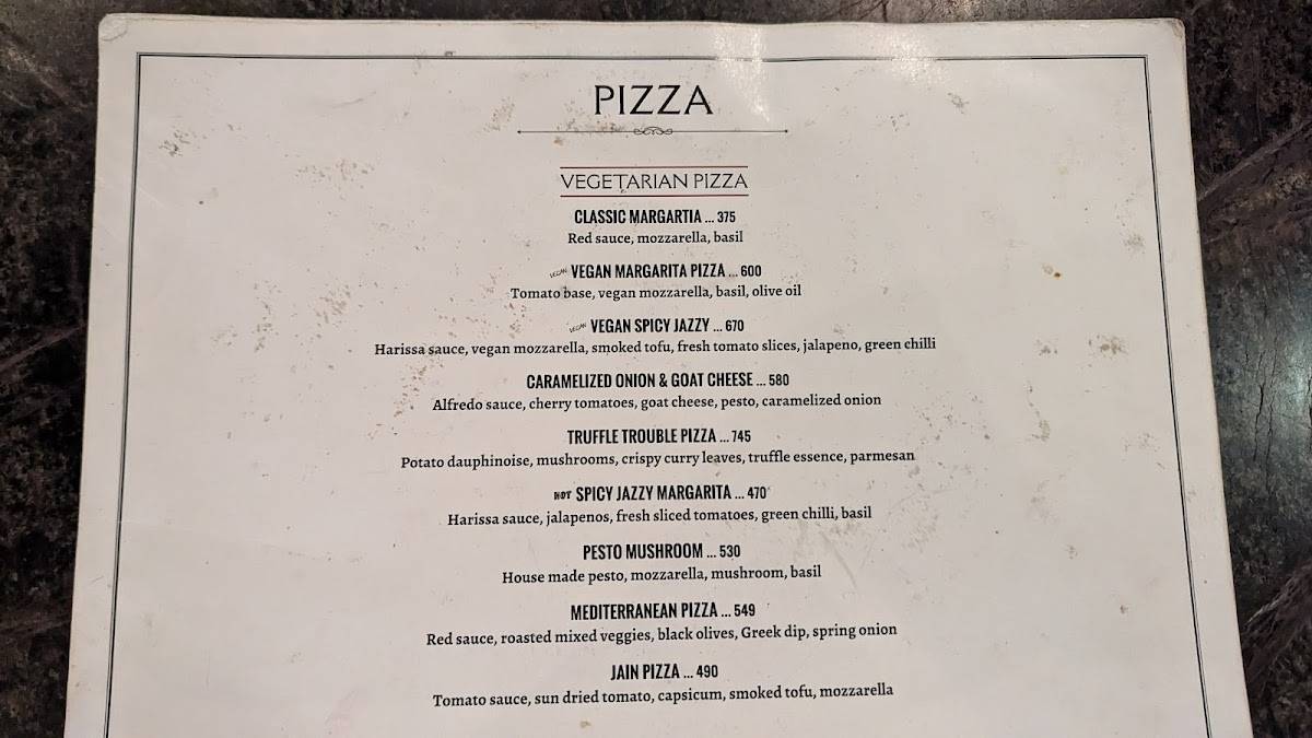 La Maison Rose menu