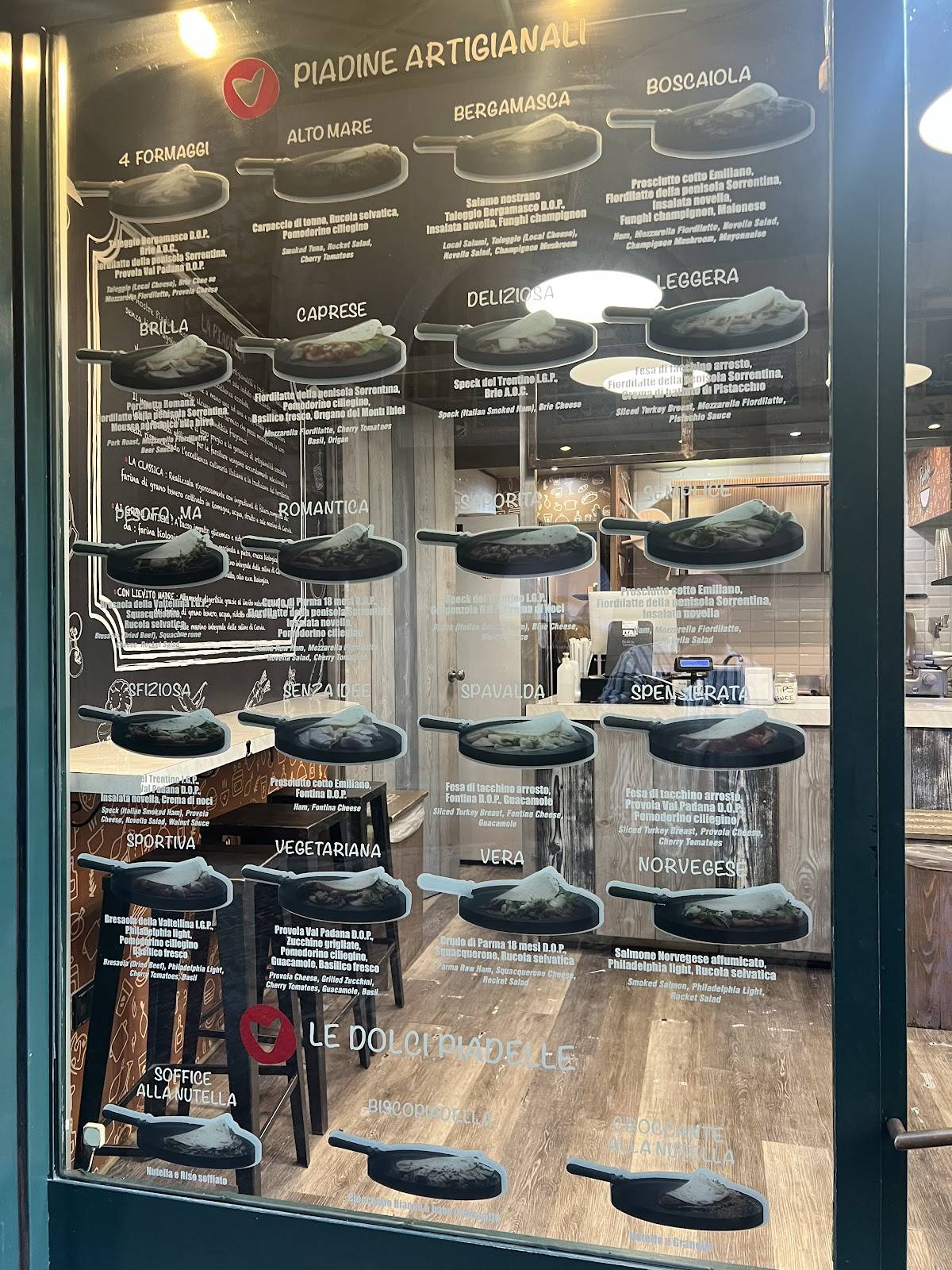 Menu di La Piadella 