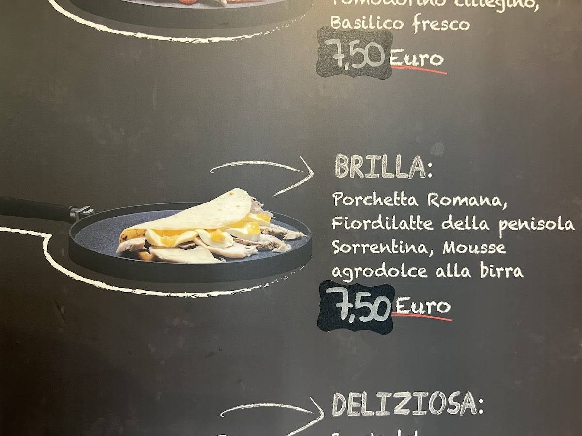 Menu di La Piadella 