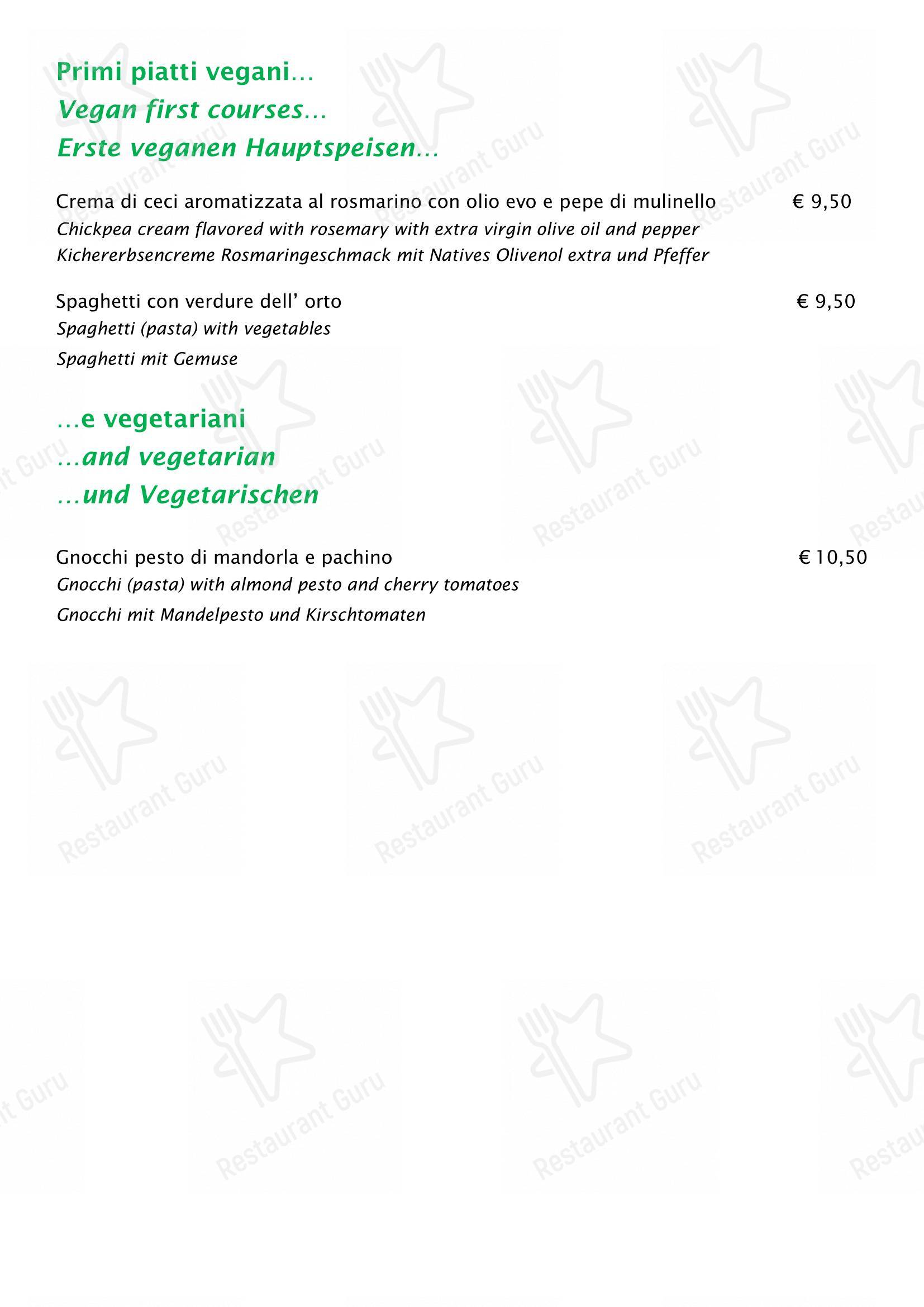 Menu di La Riva da Franco - Коктейльная карта