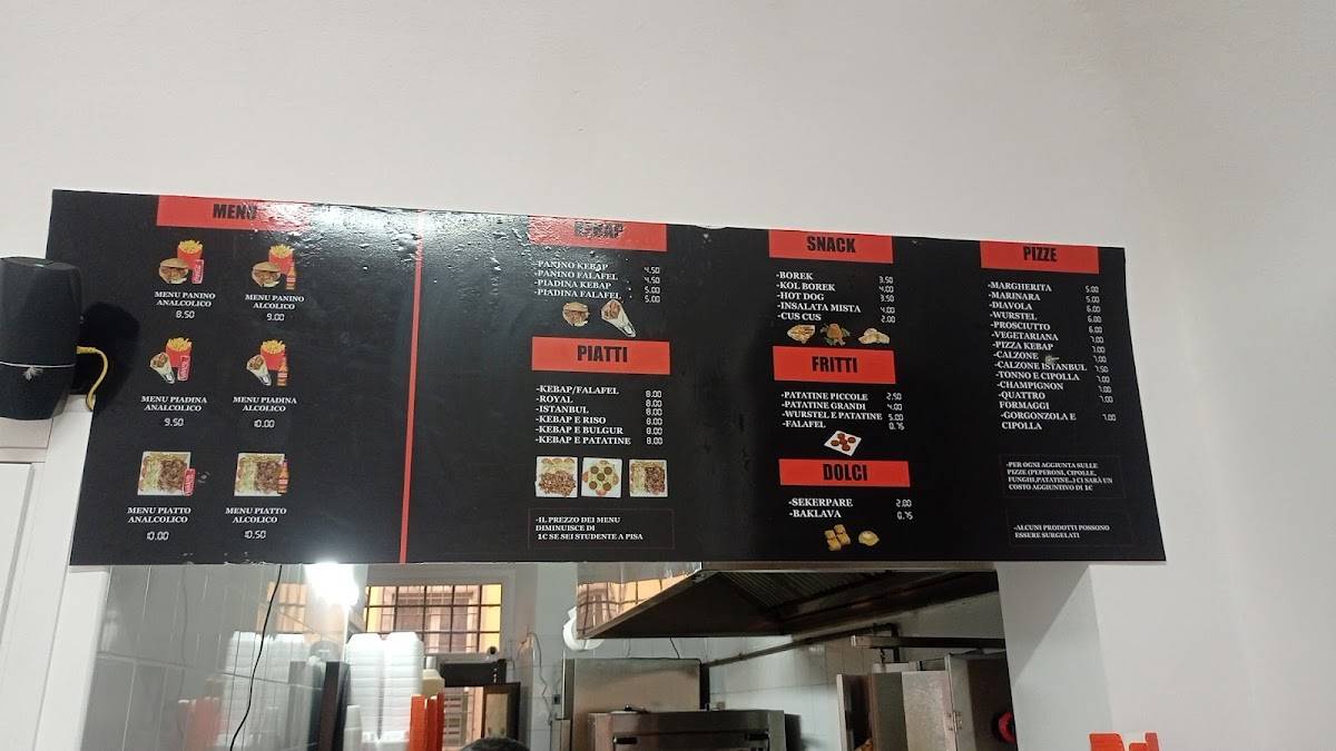 Menu di Ristorante pizzeria La Rustica 