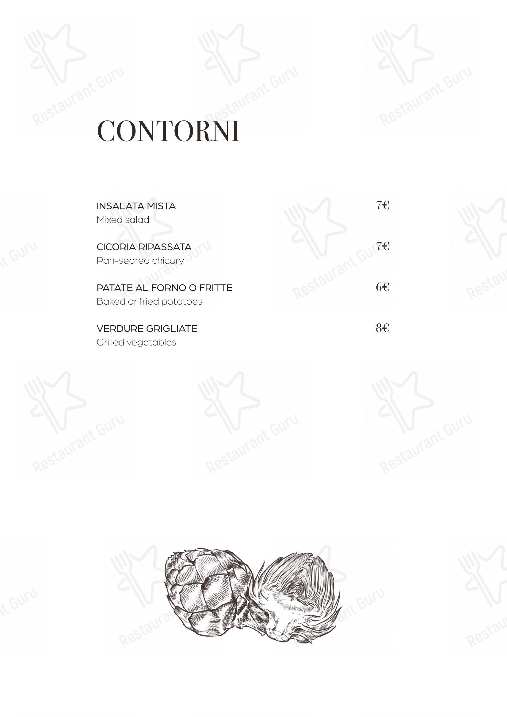 Menu per La Soffitta Renovatio pizzeria
