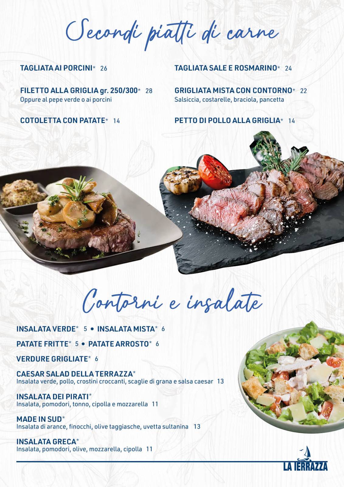 Menu di La Terrazza 