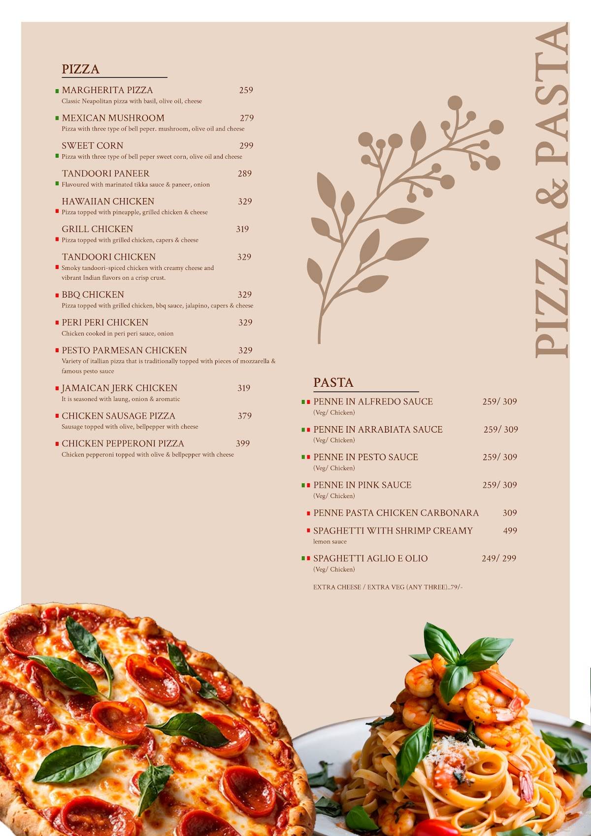 La Vue Cafe & Restro menu