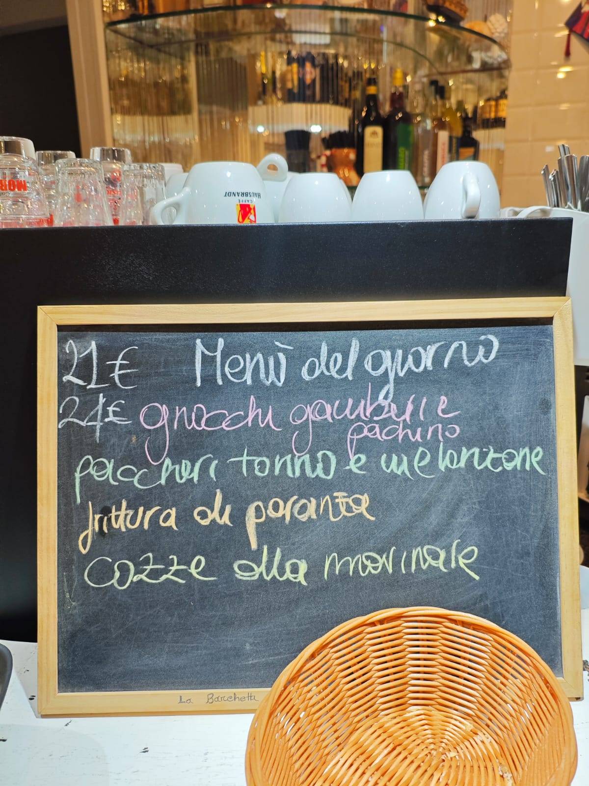 Menu di La barchetta del pescatore 