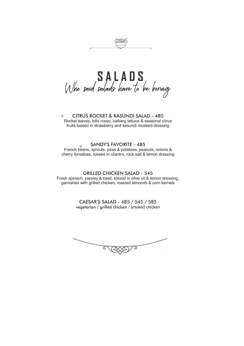 Laidback Cafe GK-2 menu