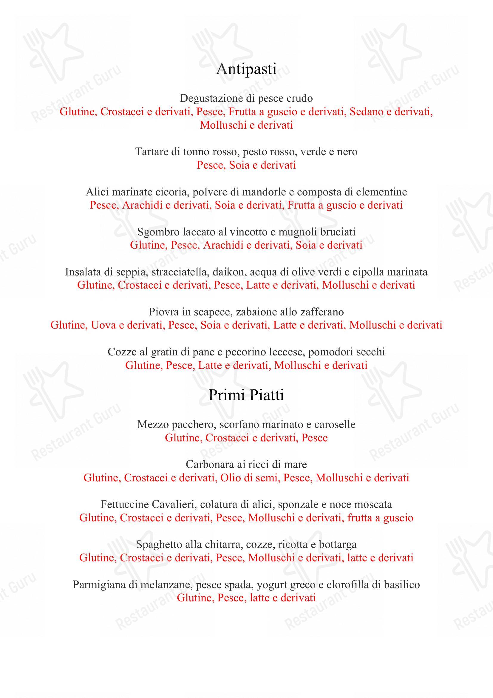 LaltroBaffo Ristorante in Otranto - Menu