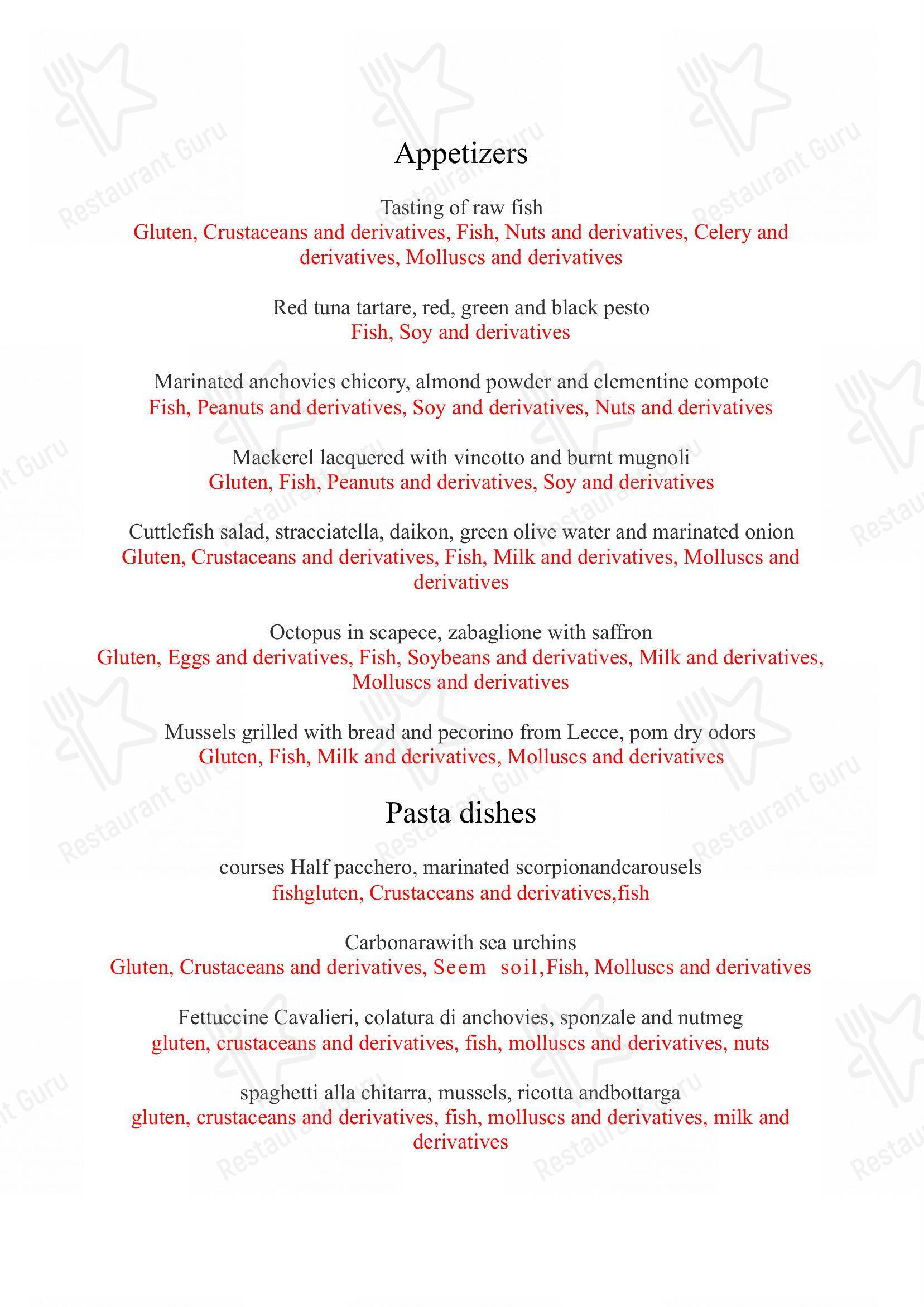 LaltroBaffo Ristorante in Otranto - Menu bar