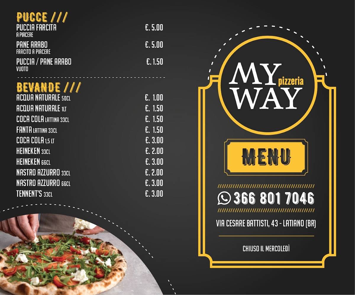Menu di Pizzeria My Way 